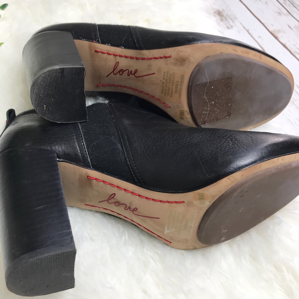 ED Ellen Degeneres | Leather Mahoney Ankle Booties - Picture 5 of 6
